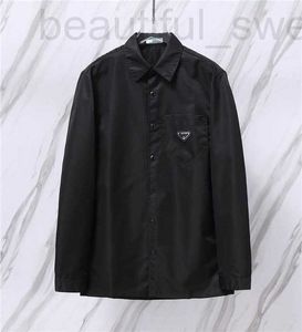 Мужские футболки, дизайнерская рубашка высокой версии семейства P, мужская рубашка четыре в одной пуговице Pra, стандартная тонкая треугольная куртка, нейлон BULC