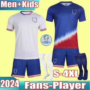 En çok satan usas pulisic futbol formaları 2024 2025 copa america 24/25 ev uzakta çocuk futbol gömlekleri erkek oyuncu versiyonu Smith Morgan