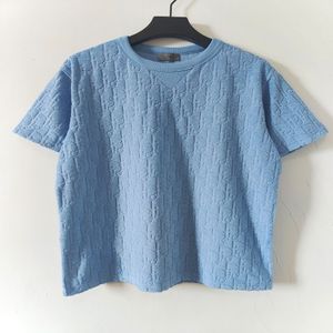 Designer masculino camiseta camisa de verão tecido de veludo moda versátil camiseta tamanho asiático s-xl