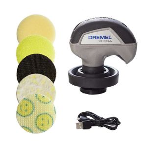Набор Dremel Versa Power Scrubber с 5 губчатыми подушечками Scrub Daddy — водонепроницаемая беспроводная электрическая вращающаяся скруббер, высокоскоростная очистка нескольких поверхностей для кухни,