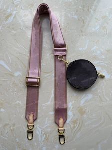 Kayışlar+yuvarlak kese paraları Marka tasarımcısı çanta kayışı kadın paraz çantası 70 ila 120 cm crossbody çantalar 9 renkte kemer kayışları moda omuz çantası çanta parçaları aksesuarları