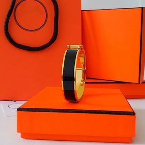 Классический дизайнерский браслет Роскошный браслет Золотой браслет для женщин Браслет из нержавеющей стали 12 мм