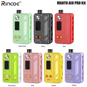 Rincoe Manto AIO Pro Kit 80 Вт, 3,5 мл, емкость Vape, подходит для катушки Manto AIO, чип Manto 2,0 для MTLDTLDIY Vaping Experience, подлинная электронная сигарета