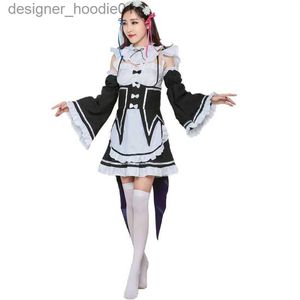 cosplay anime kostümleri Japon anime hayatı başka bir dünyada çiziklerden lim ram taze ve tatlı stil rol oynuyor anime rolü çalma c24320