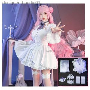 cosplay anime kostümleri nikke zafer tanrıçası dorothy beyaz çiçek gelinlik kadınları cadılar bayramı karnaval seti lolitac24320