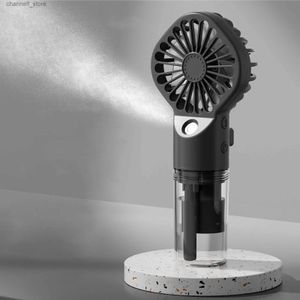 Elektrik Fanları Mini Taşınabilir Sessiz Nemlendirici Ofis Masası Küçük Fan Sessiz Sprey Fan Şarjı El Taşınağı Ofis Su Soğutmalı Sprey Fany240320