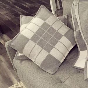Fodera per cuscino per divano in tessuto misto lana a righe colorate in twill, dimensioni 45x45 cm/65x65 cm senza anima del cuscino
