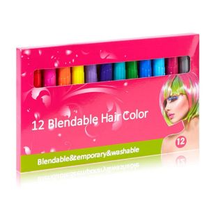 Инструменты для окрашивания волос, временная одноразовая ручка для краски для волос, 12 цветов, наборы карандашей для цвета волос, новый стиль