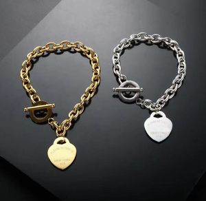 Дизайнерские сердечные браслеты ювелирные изделия высокое качество 18 тыс. Золота