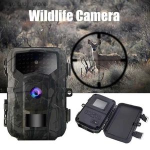 Камеры для охотничьих троп 1080P охотничья камера инфракрасная наружная камера для дикой тропы 2 миллиона пикселей цветной CMOS-датчик ночного видения автоматическое распознавание Q240321
