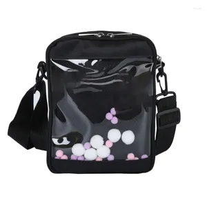 Сумки на плечо в корейском стиле, сумка-мессенджер для женщин, женские милые японские прозрачные сумки через плечо для студентов, слинг