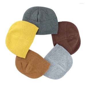 Berets Crochet Caps para Homens Colthing Livre Muçulmano Chapéu de Malha Turquia Kufi Islâmico Kippah Esporte Quente Turbante Lã Algodão Inverno