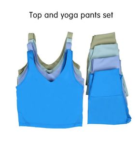Ll kadın kıyafeti jogger yoga taytlar pantolon pantolon yüksek bel sporu kaldırma hips gebeliği aşınma legging legging elastik fitness tayt üstü göğüs yastığı ile