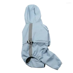 Cão vestuário capa de chuva macacão impermeável jaqueta de chuva com capuz hardshell grau tecidos roupas para cães pequenos a médios e grandes