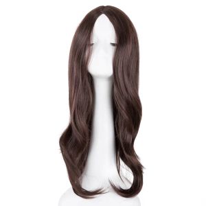 Парики средней части парик FeiShow синтетическое термостойкое волокно темно-коричневый костюм для волос Peruca Party Salon женский женский парик