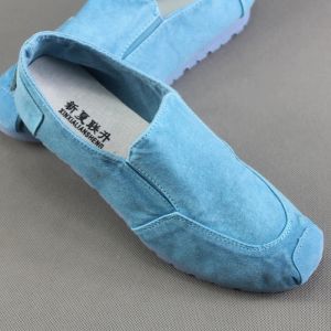 Ayakkabı 2019 Yaz Yeni Stil Kadınlar Singles Ayakkabı Eski Pekin Kumaş Ayakkabı Denim Tuval Ayakkabıları +Saf El İşlemeli İç Taban Sıcak Sıcak