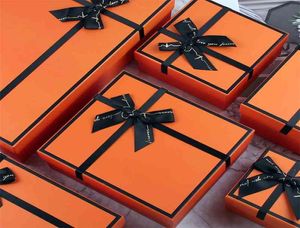 AVEBIEN новая оранжевая подарочная коробка на Хэллоуин, парфюмерия, косметика, кошелек, подарочная упаковка, подарочная упаковка для свадьбы, дня рождения, бумажная сумка 2103265930178