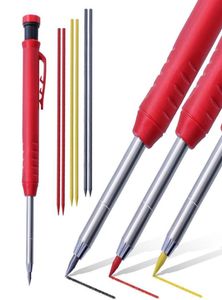 Шариковые ручки, механический карандаш для деревообработки, 028 мм, твердый плотник, 3 цвета, сменный инструмент для строительной разметки, инструмент для разметки Arch9018348