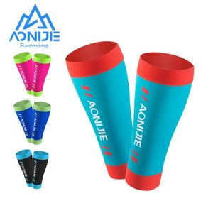 Aonijie Örgü Sıkıştırma Bacak Buzağı Kollu Çoraplar Shin Splint Destek Destek Koşu Koşu Maratonu Yürüyüş Futbolu E4405 240319