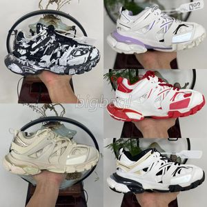 Yeni Tasarımcı Sneaker Track Erkek Spor ayakkabılar kadın eğitmenler Graffiti Runner Mesh Deri Kauçuk Trainer 3.0 Koşu Ayakkabıları 4.0 Lüks Spor Açık Mekan Günlük Ayakkabı