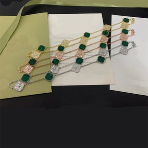 Многоцветное дизайнерское ожерелье для женщин, универсальное бриллиантовое ожерелье клевера, новый прилив, простые индивидуальные ожерелья, свадебная вечеринка, высокое качество, оптовая продажа zl180 I4
