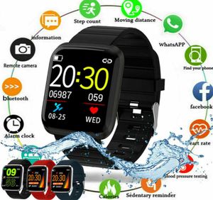 Yeni Akıllı Saatler Su Geçirmez Fitness 116Pro Tracker IOS Andriod SmartWatch7307730 için Kan Basıncı Adım Sayısı