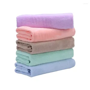 Handtuch Koralle Fleece Bad Femaler Mann männlich weich absorbierende Handtücher Badezimmer 70x140 cm Feste Farbe