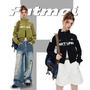Mor Jeans Sonbahar Yeni Çin-Şık Kişiselleştirilmiş Stand Yakası İş Giyim Ceket Erkek ve Kadın Topcom