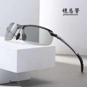 2 adet moda lüks tasarımcı 2022 renk değiştiren güneş gözlükleri kutuplaşmış güneş gözlükleri erkek sürüş gözlükleri gündüz ve gece güneş gözlükleri balıkçılık gözlükleri 3043