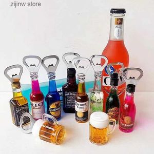 Buzdolabı Mıknatıs Yaratıcı Çok Fonksiyonlu Şişe Açıcı Buzdolabı Mıknatıs 3D Bira Şişesi Çıkma Buzdolabı Manyetik Set Sevimli Bar Ev Dekorasyonu Y240322