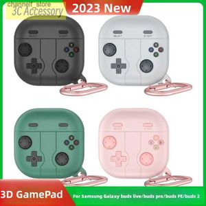 Accessori per auricolari Novità per Samsung Buds Fe 2023 Custodia 3D GamePad Cartoon Custodia per auricolari in silicone carina per Galaxy Buds 2 Pro Buzz Live Fe CaseY240322