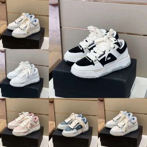 Desinger Shoes Luxury Am Amirs Amirir Amiri MA-1 Sabitçiler tıknaz platform eğitmenleri Alabaster Beyaz Siyah Mavi Pembe Erkek Sporlar Вы Deri Açık Havada Eğitmenler