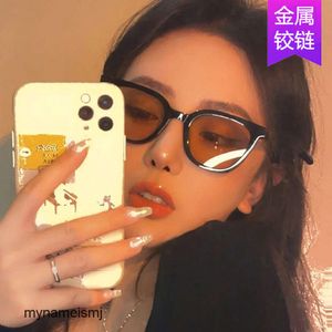 2 шт. модные роскошные дизайнерские солнцезащитные очки с рисовыми ногтями, корейские солнцезащитные очки «кошачий глаз», 2021, новые женские сетчатые красные