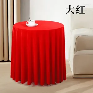 Masa bezi altın kadife yuvarlak masa örtüsü kırmızı düğün pazheli saf renk n sanat siyahı