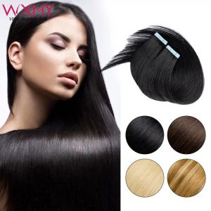 Erweiterungen Gerade Klebeband in Haarverlängerungen menschliches Haar Multi -Farbband INS Remy Human Hair Extensions für Frauen 20 Pieces/Set kostenloser Versand