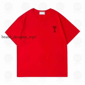 Erkekler tişört amis marka tişörtleri erkek kadın tasarımcısı yaz tişörtleri hip hop moda baskı kısa kollu yüksek kaliteli aşk kalp tipi gömlek polo chothes tees 1822