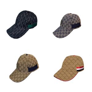 Kadın Tasarımcı Beyzbol Kapağı Tuval Yaz Gündelik Beyzbol Kapakları Kadınlar Erkekler Mektup Cappello Uomo Açık Kamyoncu Şapkalar Yüksek Son Seyahat FA092 H4