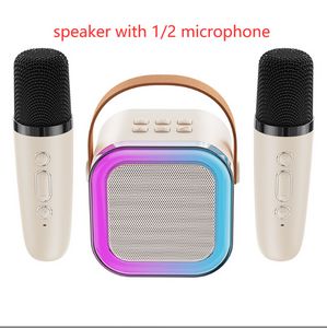 Высококачественные колонки для сотового телефона K12 KTV Караоке Микрофон Динамик Высококачественная аудиосистема Bluetooth для небольшого дома Профессиональная детская поющая Bluetooth-колонка на складе