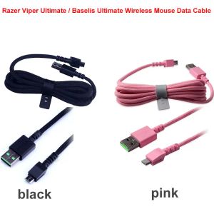 Ratos para Razer Razer Viper Ultimate Wireless Gaming Mouse Viper ProV2 Basilis Ultimate Naga Viper Cabo de dados USB Peças de cabo de carregamento