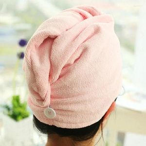 Полотенце Волшебная шапочка для душа из микрофибры для женщин, сухие волосы, ванна, быстросохнущая мягкая женская тюрбанная повязка на голову, продукт для ванной комнаты