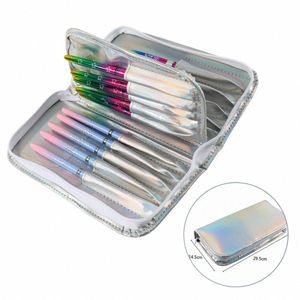 Angnya 1 шт. Aurora Sier сумка для хранения кистей для ногтей водонепроницаемая портативная косметическая ручка для рисования ручная сумка инструмент для хранения макияжа и маникюра 92B5 #