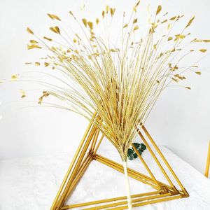 Altın Gümüş Beyaz Glitter Bling Kelebek Yapay Çiçek Yaldızlı Çim Noel Yıl Düğün Dekorasyon Diy Reed Çiçek 240315