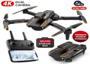 Profesyonel Drone 4K S91 Çift Kameralı Katlanabilir Quadcopter 360 Derece Engel Kaçınma 5G WiFi Vs DJI Mini RC Oyuncak 2205314198312