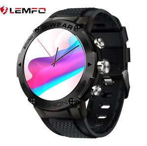 Lemfo K28H Akıllı Saat Erkekleri Bluetooth çağrısı Özelleştir Saat yüzleri Müzik Süper Uzun Bekleme 3 Yan Düğmeler Sport Smartwatch 20216873385