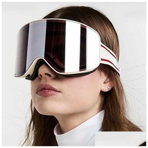 Ski Goggles Fashion Designer Cool Sunglasses Internationally Compatible Fly Genuine Revo Coated Glasses Removable Myopia Lenses Drop D Dhtm7