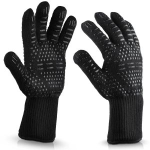 Перчатки 1/2PCS BBQ Gloves 30050000Centigrade Extreme Theatreptant Aramid Gloves Grill Gril