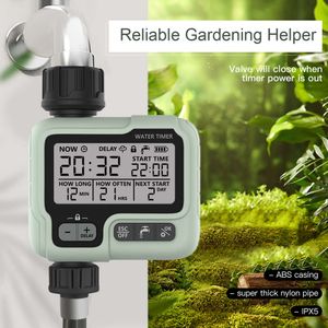 Eshico HCT-322 Temporizador automático de irrigação digital para jardim Hine Aspersor inteligente para uso externo para economizar tempo de água
