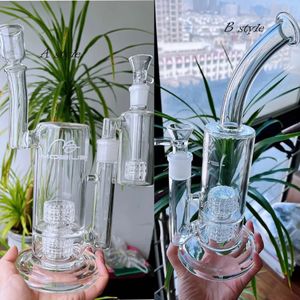 Nova Matriz Mobius perc Hookahs Bong Shisha reciclador plataformas de petróleo inebriante bongs de água de vidro fumar tubos de vidro exclusivos com tigela de 18mm