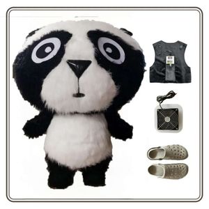 Costumi mascotte Giant Big Head Panda Party Plush Doll Iatable Costume mascotte Holiday Nuovi oggetti di scena