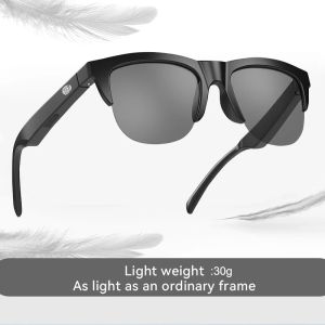 Наушники/гарнитура Smart Bluetooth очки 2023 новые Bluetooth-наушники для очков с костной проводимостью могут разговаривать/слушать песни/солнцезащитные очки с чехлом для путешествий.